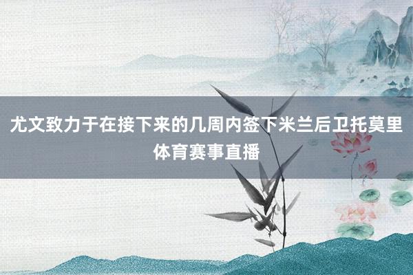 尤文致力于在接下来的几周内签下米兰后卫托莫里体育赛事直播