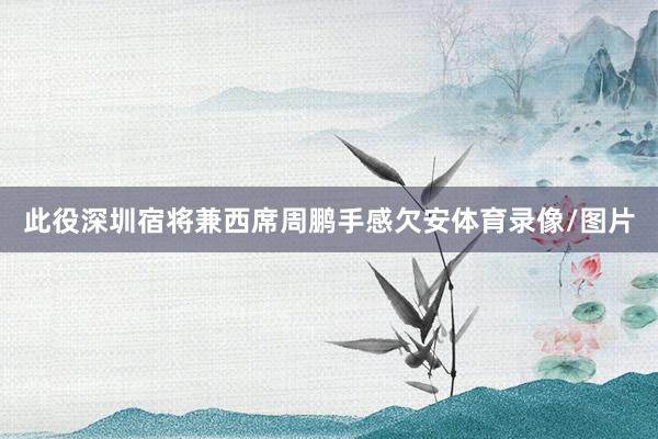 此役深圳宿将兼西席周鹏手感欠安体育录像/图片