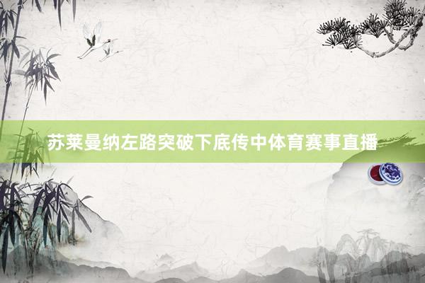 苏莱曼纳左路突破下底传中体育赛事直播
