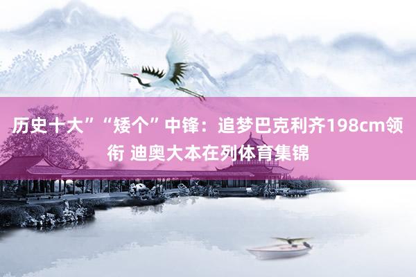 历史十大”“矮个”中锋：追梦巴克利齐198cm领衔 迪奥大本
