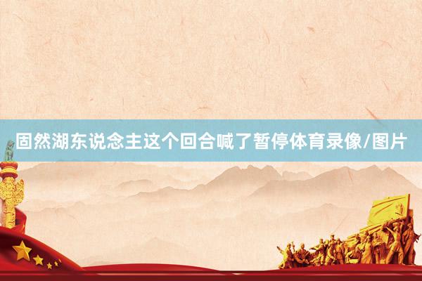 固然湖东说念主这个回合喊了暂停体育录像/图片