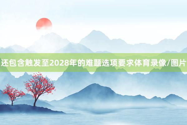 还包含触发至2028年的难题选项要求体育录像/图片