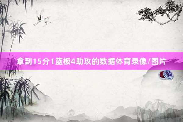 拿到15分1篮板4助攻的数据体育录像/图片