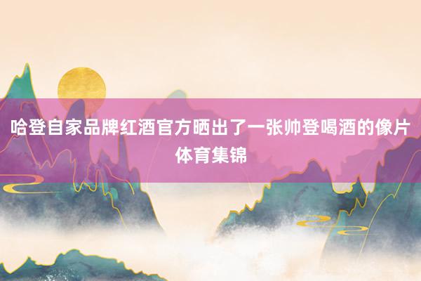 哈登自家品牌红酒官方晒出了一张帅登喝酒的像片体育集锦