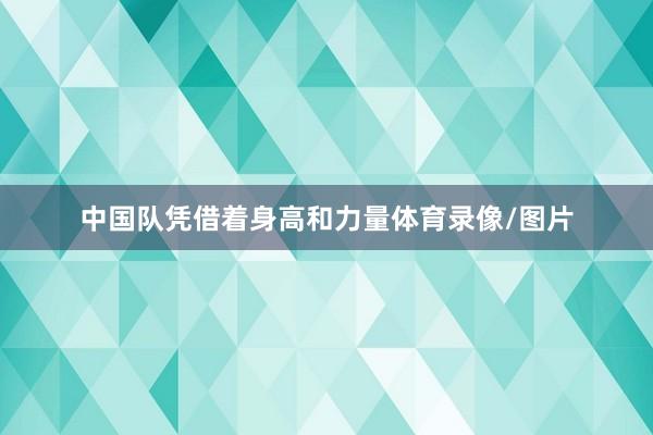 中国队凭借着身高和力量体育录像/图片