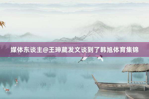媒体东谈主@王珅葳发文谈到了韩旭体育集锦