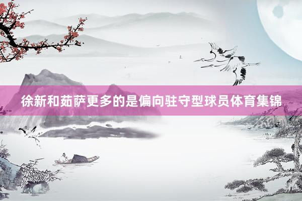 徐新和茹萨更多的是偏向驻守型球员体育集锦
