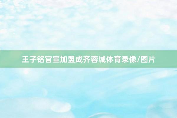 王子铭官宣加盟成齐蓉城体育录像/图片