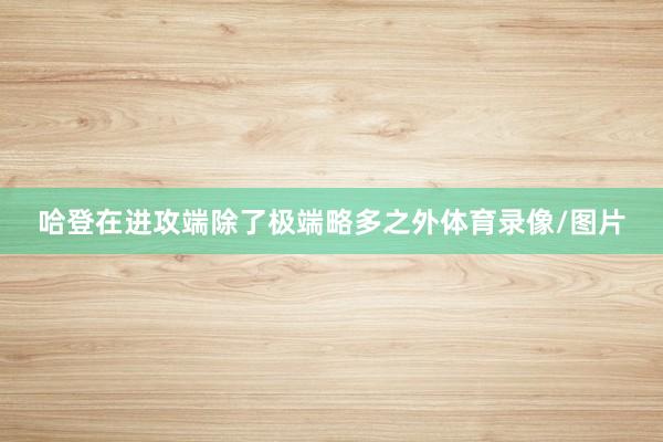 哈登在进攻端除了极端略多之外体育录像/图片