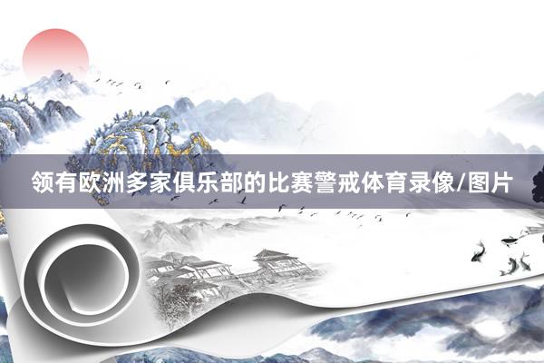 领有欧洲多家俱乐部的比赛警戒体育录像/图片
