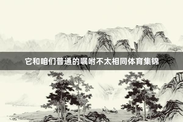 它和咱们普通的嘱咐不太相同体育集锦