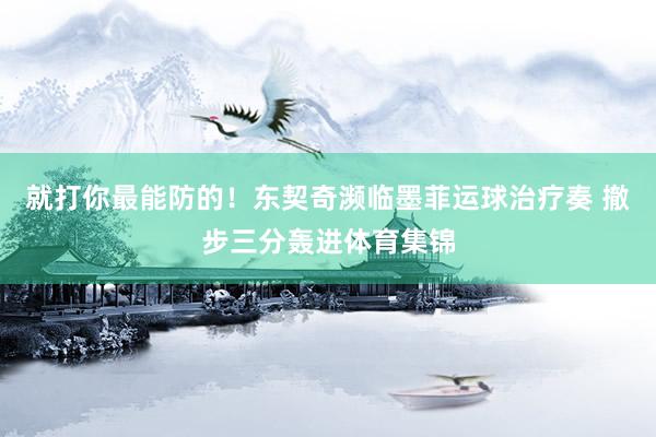 就打你最能防的！东契奇濒临墨菲运球治疗奏 撤步三分轰进体育集锦