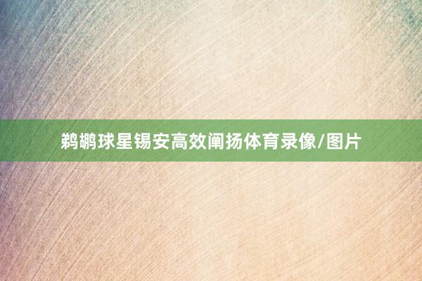 鹈鹕球星锡安高效阐扬体育录像/图片