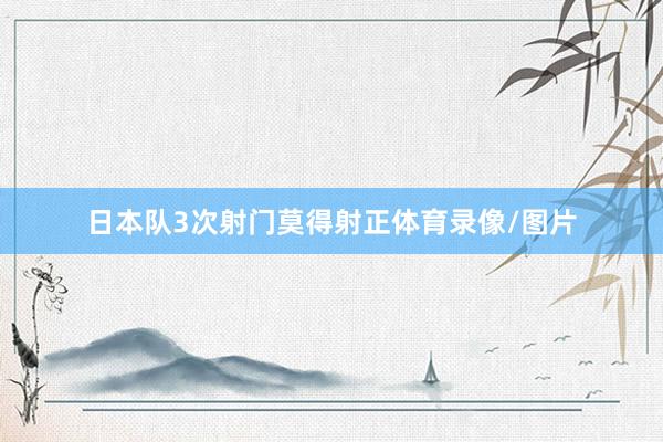 日本队3次射门莫得射正体育录像/图片